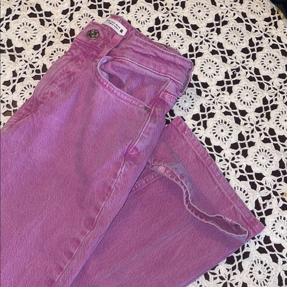 Zara Purple  Straight Leg Women's Jeans - Picture 5 of 5